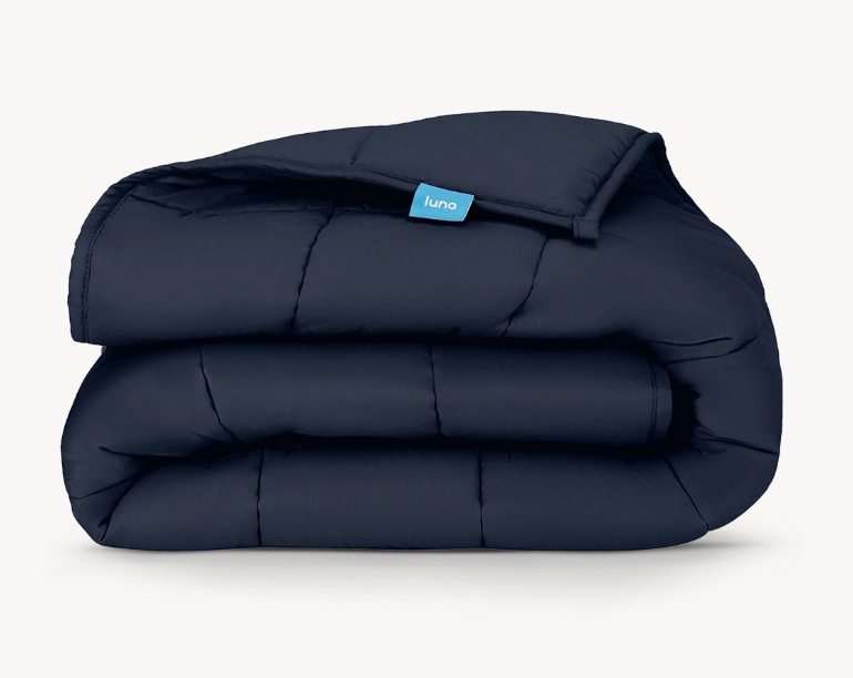 Indigo 15 lb Cotton Weighted Blanket, Queen