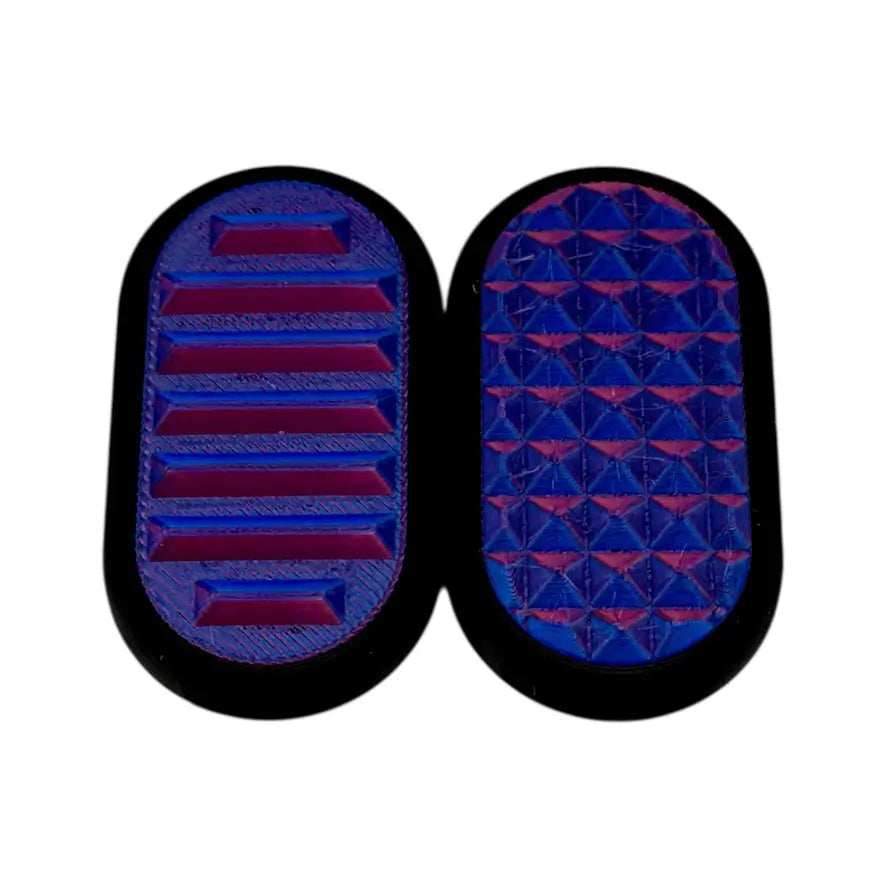 The Blue Raspberry Spiky Dual Color Silent Fidget Slider,