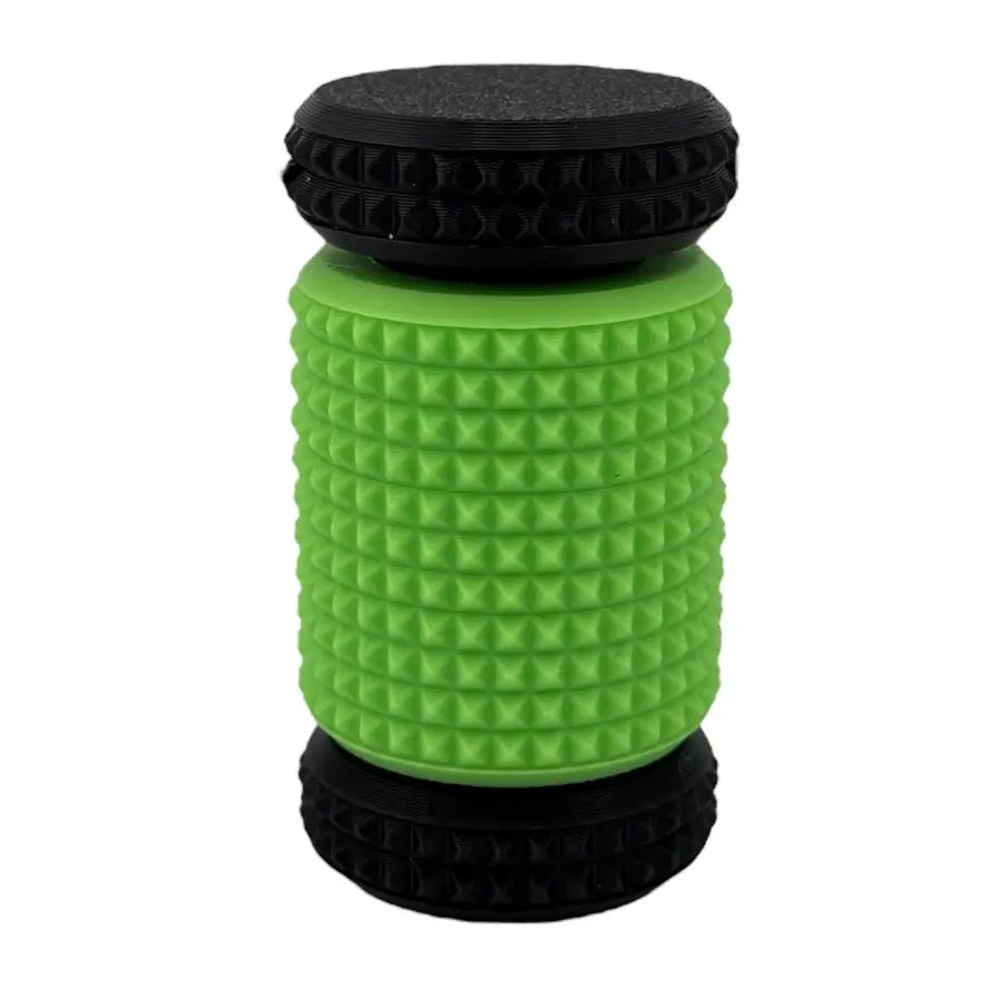 The green Prismaroll Textured Sensory Keychain Fidget.