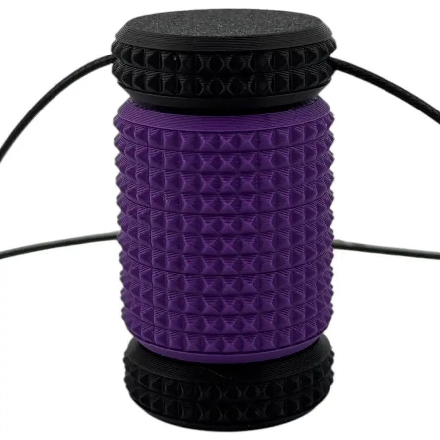 The purple Prismaroll Textured Sensory Keychain Fidget.