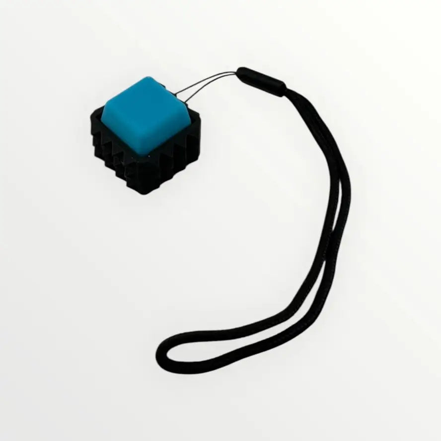 The blue Spiky Mechanical Keyboard Fidget - Clicky.
