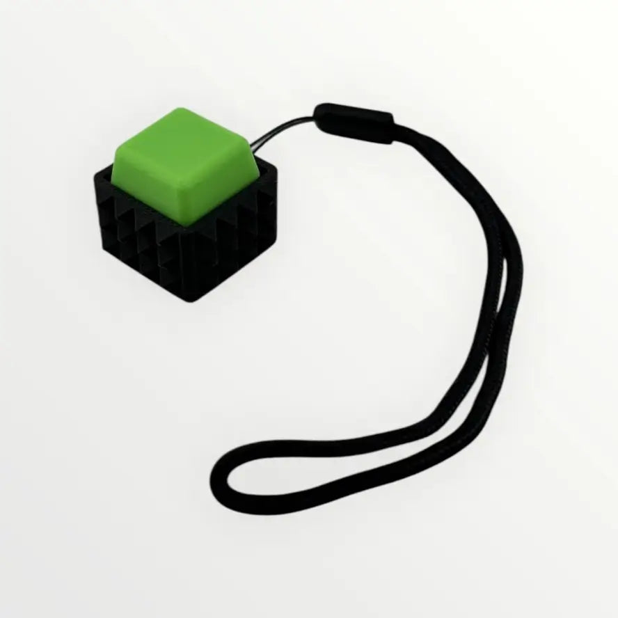 The green Spiky Mechanical Keyboard Fidget - Clicky.