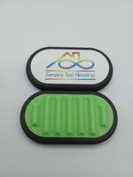 The Spiky Silent Fidget Slider, Sensory Tool House Edition.