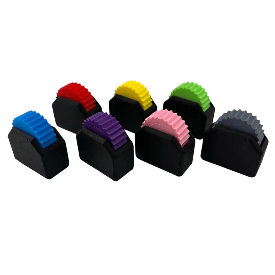 A rainbow display of Whisper Wheels.