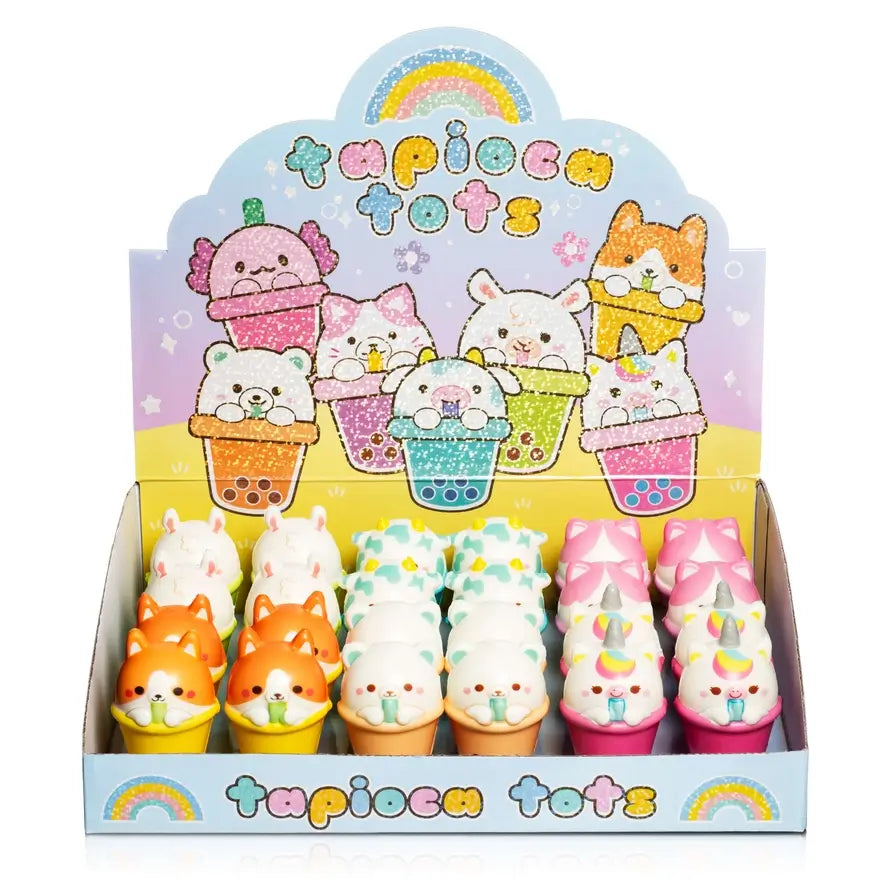 The product display for the Tapioca Tots Mini Squishies.