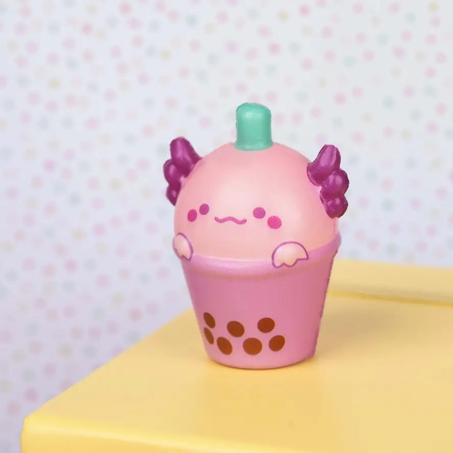 The boba tea Snaxolotl Mini Squishy.
