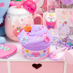 The Kawaii Slime Co. Conversation Heart Fluff Signature Dome Slime.