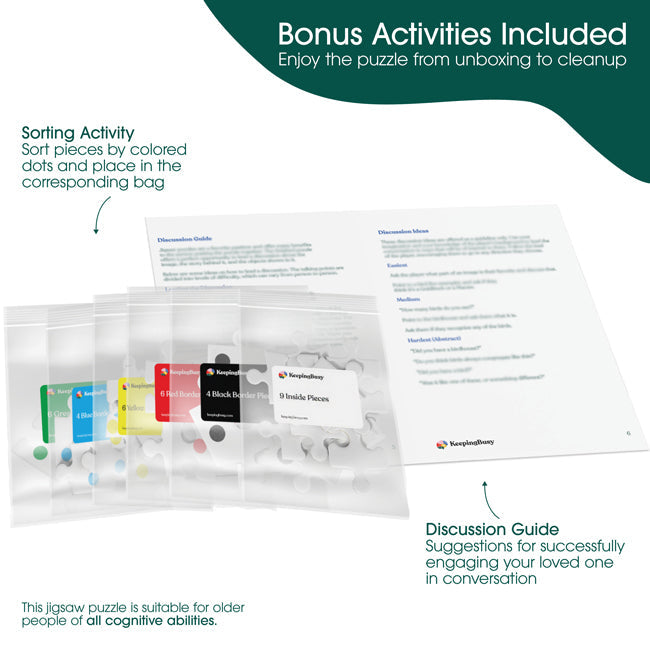 An infographic showing the bonus activities included.