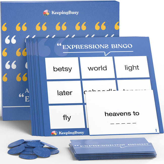 The Expressions Bingo Game by Keeping Busy.