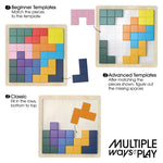 An infographic showing the multiple ways to play with the Keeping Busy Tile Matching Game for Seniors.