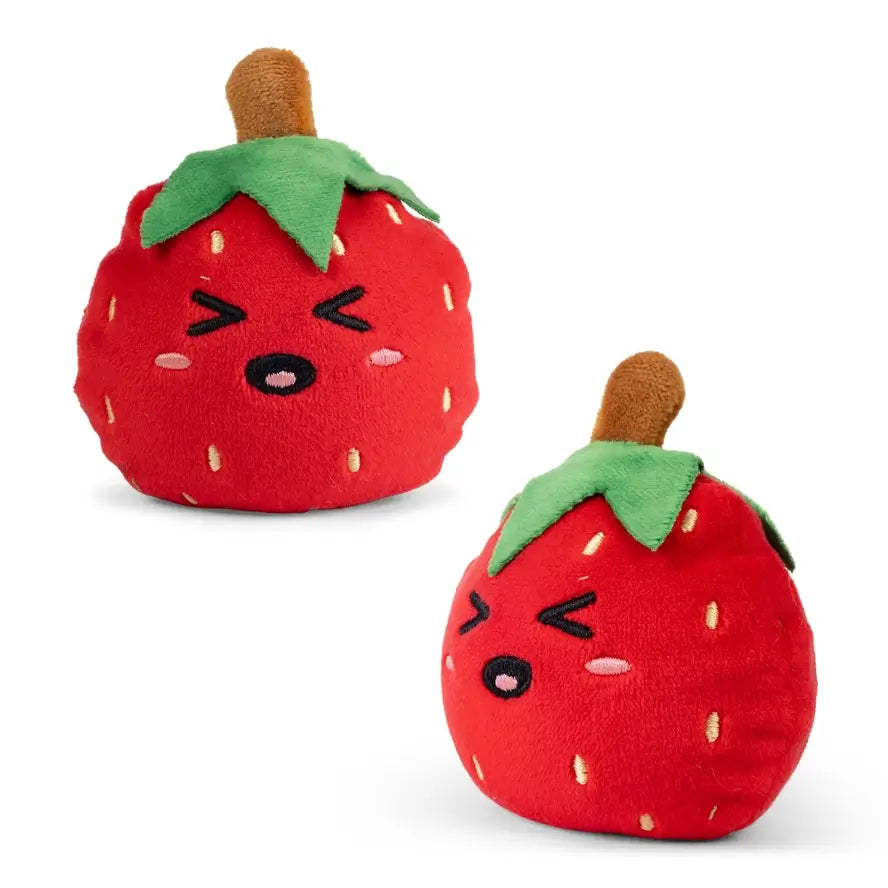 The strawberry Fruit Bouncy Plushies.