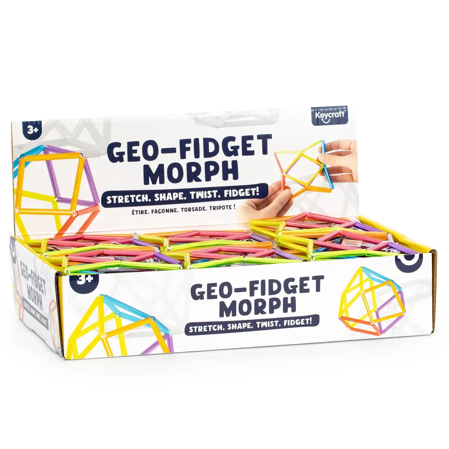 The product box for the Geo Fidget Morph.