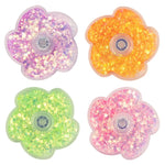 The four colors of the Glitter Fidget Spinner.