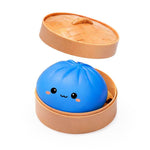 The blue  Lucky Bao Mystery Squishy Dumpling.