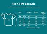 The Sense-ational You Kids T-Shirt Size Guide.