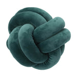 The Dark Green Knotted Plush Sensory Pillow.