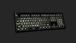 Large Print - White on Black - ASTRA2 Backlit Keyboard - Windows.