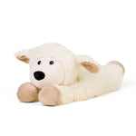 The Laying Down Sheep Warmies on a white background.