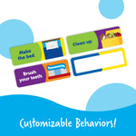 A look at the customizable behaviors in the Good Job Reward Chart.