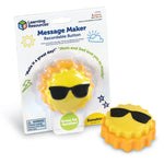 The Sun Message Maker Recordable Button in its product package.