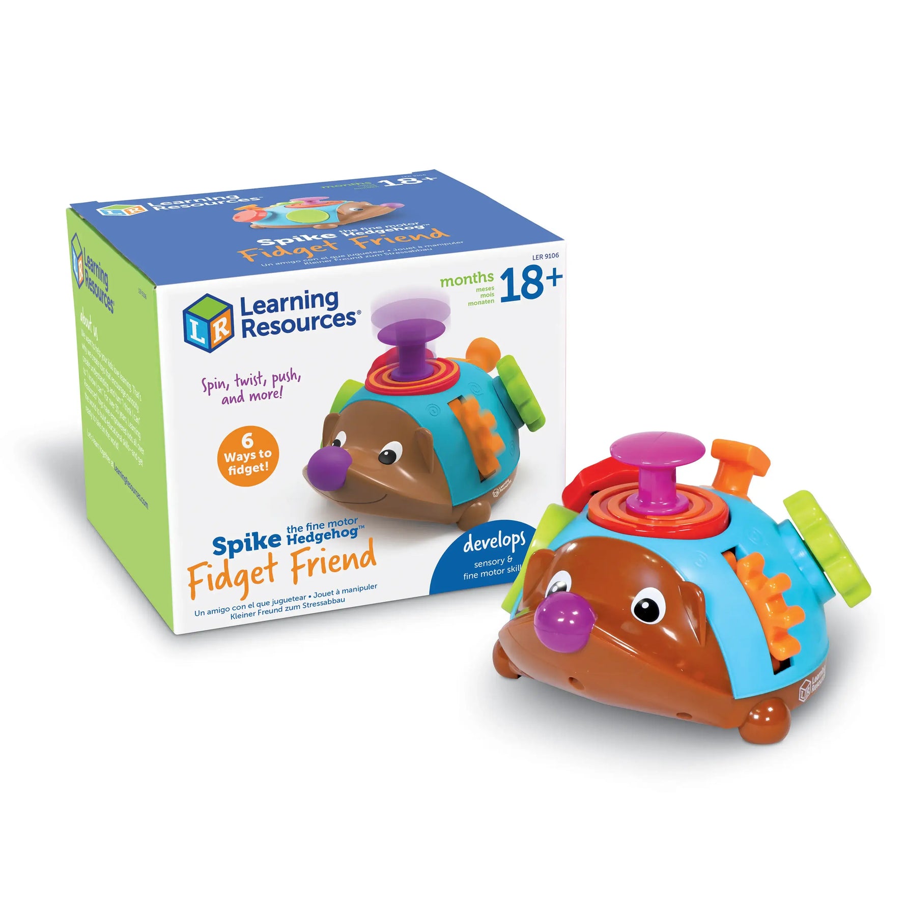 Spike the Fine Motor Hedgehog Fidget Friend.