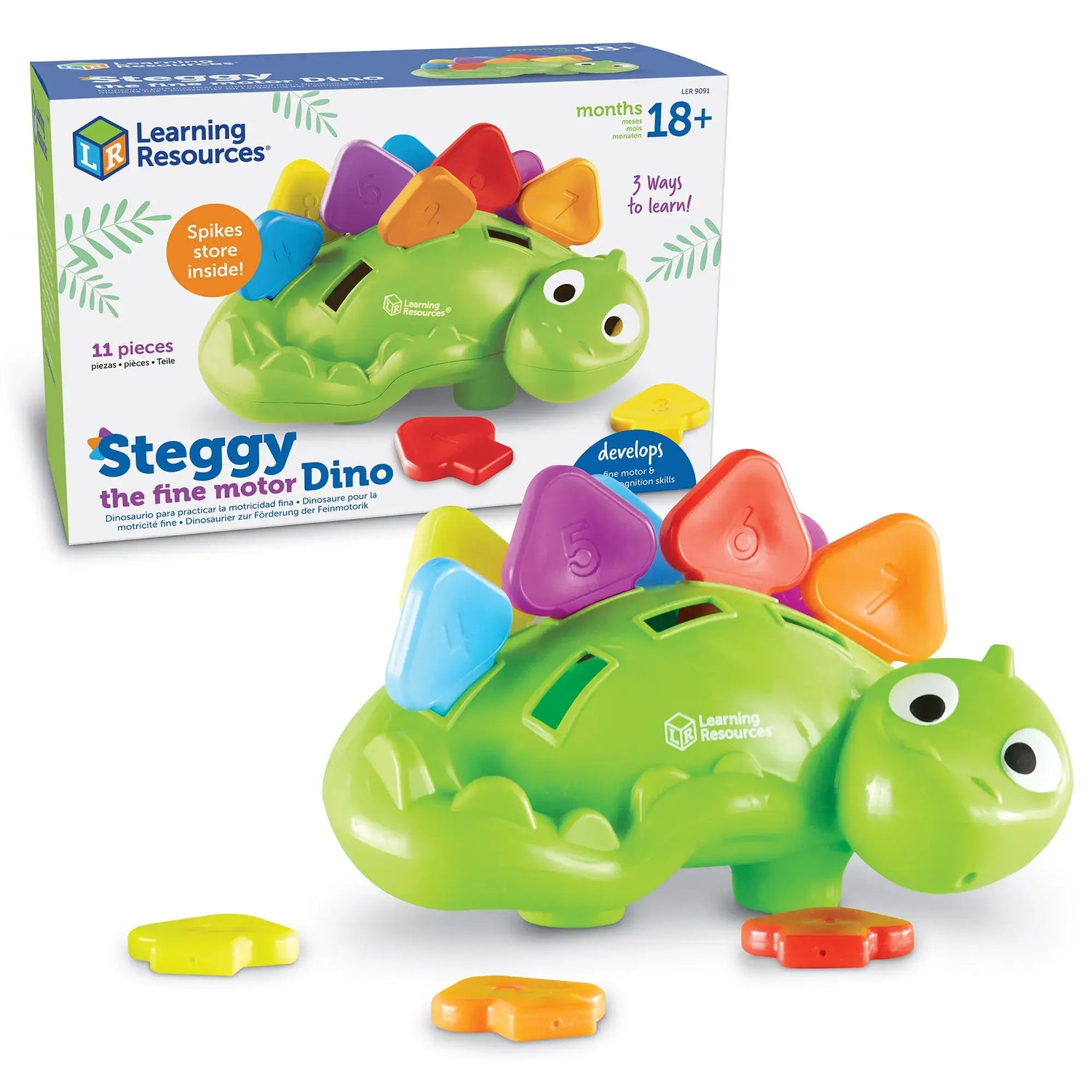 The product box for Steggy the Fine Motor Dino.