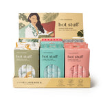The display box for the Lemon Lavender Hot Stuff Heated Neck Wraps.