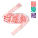 The pink Ice & Easy Hot & Cold Body Wrap next to swatches of the other color variants.