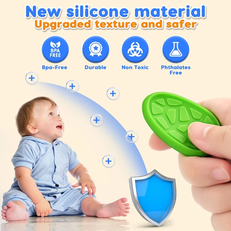 An infographic demonstrating that the silicone in the Worry Stones is BPA and phthalate free, and non-toxic.