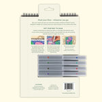 The back side of the Lifelines FlowArt Dot-by-Letter Pad.