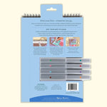 The back of the notepad with the double-sided markers.