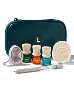 The Grounding Stone, 3 ClickWick Essential Oil Blends, Everyday Diffuser, and Pen Diffuser in the Sensory Essentials Travel Kit by Lifelines.