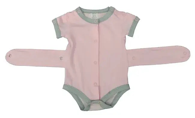 Light Pink Kozie Medical and G-Tube One-Piece Bodysuit - The Susie.