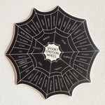 Lindsay Braman's Spooky Emotions Wheel 5" Vinyl Sticker.