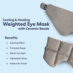 Hot/Cool Minky Fleece Weighted Eye Mask.