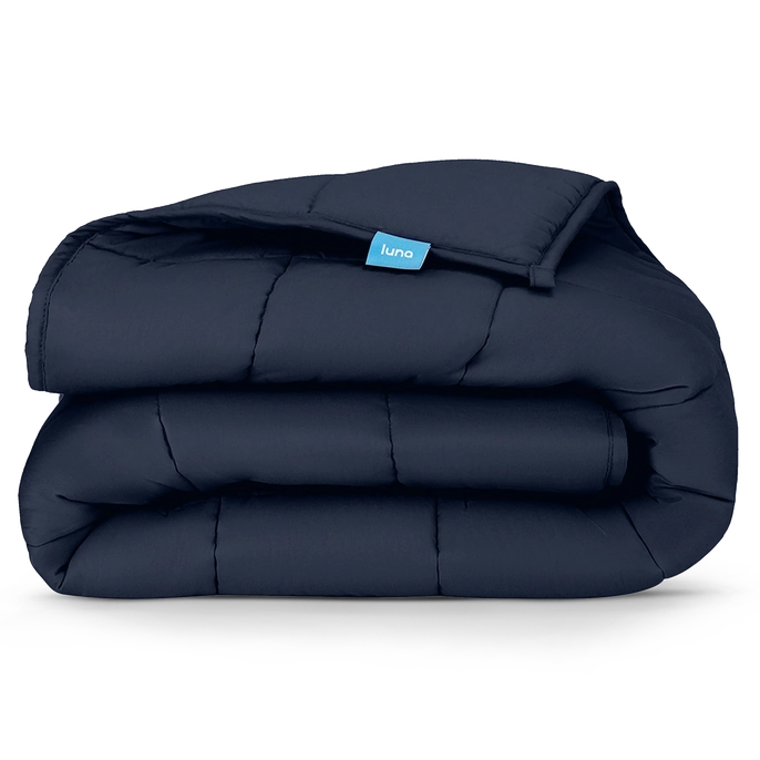 Luna Wellness Indigo "Cozy Comfort" Weighted Blanket, 15 lb.
