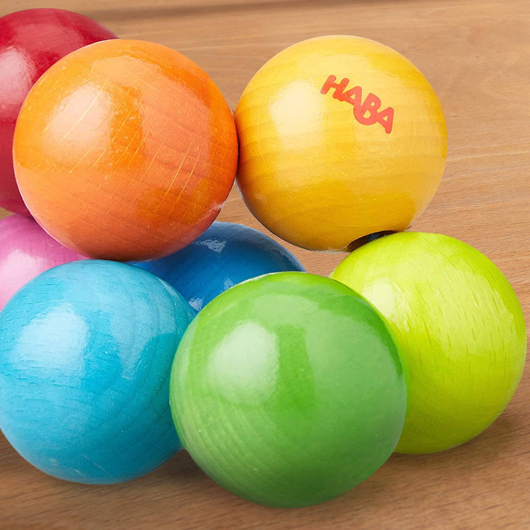 An up-close look at the Magica Wooden Grasping and Teething Toy by HABA.