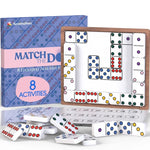 The product box for Match the Dots Matching Dominoes Game.