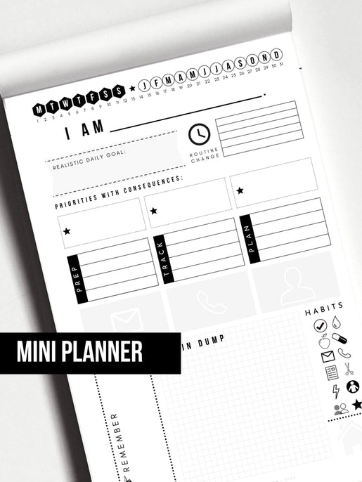 The Mini Worklife Notepad Planner.