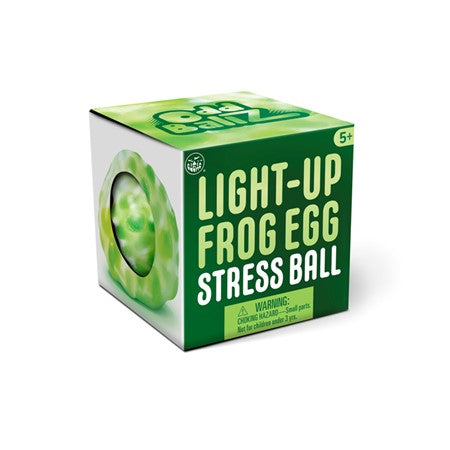 The product package for Light Up Frog Stress Ball.