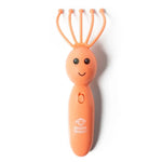 The orange Modern Monkey Shrimp Scalpi Head Massager.
