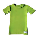 Moss Green Kozie 4-Way Nylon Classic Plain and Simple Compression Short Sleeve Shirt.