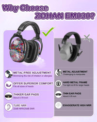 Musical Note Adjustable Noise Reducing Earmuffs.