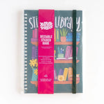The front cover of the Sticker Library - Colorful Reading Reusable Sticker Book.