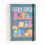 The cover if the Sticker Library - Colorful Reading Reusable Sticker Book.