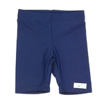 The navy blue pair of Unisex Sensory Compression Shorts.