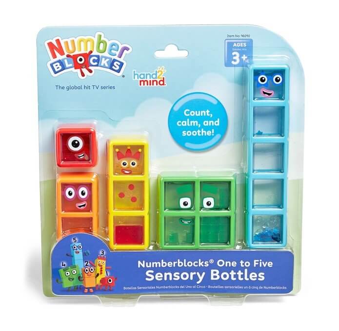 Numberblocks One to Five Sensory Bottles.