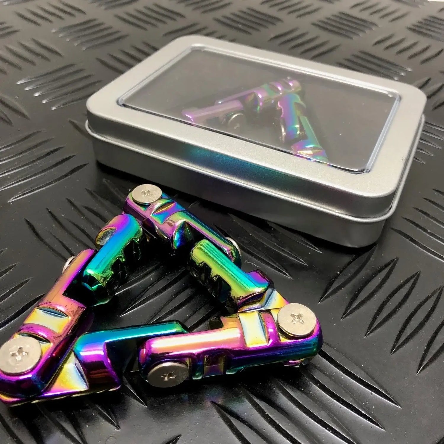 Kaiko Oil Slick Infinity Triangle Metal Fidget.