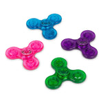 The four colors of Neon Fidget Spinners.