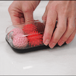 An animated GIF of someone pulling out several of the ONO Roller Signets - Ruby 8-Pack.